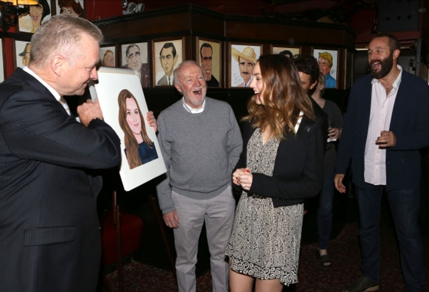 Photo Coverage: OF MICE AND MEN's James Franco, Chris O'Dowd & More Get Sardi's Caricatures  Image