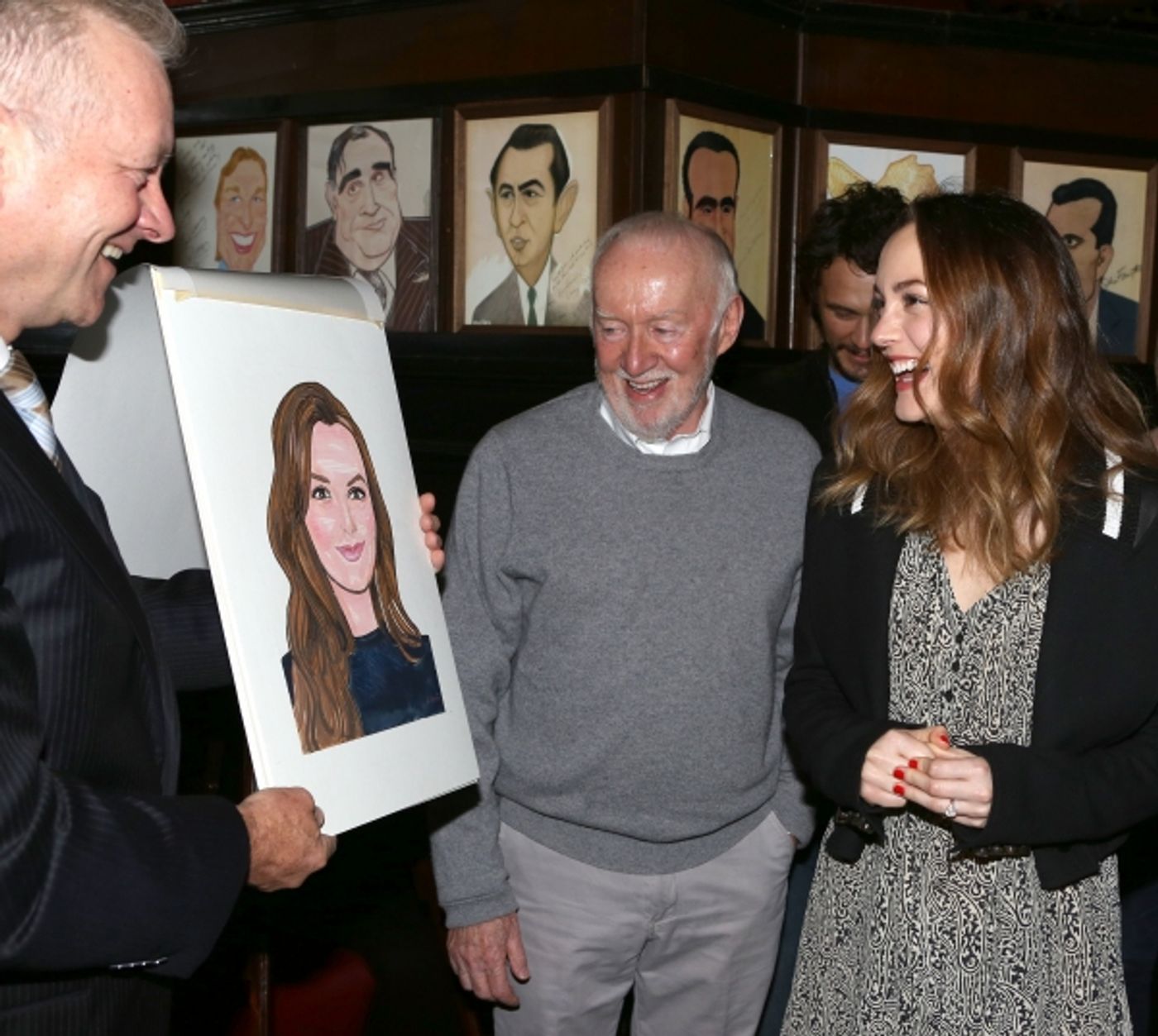 Photo Coverage: OF MICE AND MEN's James Franco, Chris O'Dowd & More Get Sardi's Caricatures  Image