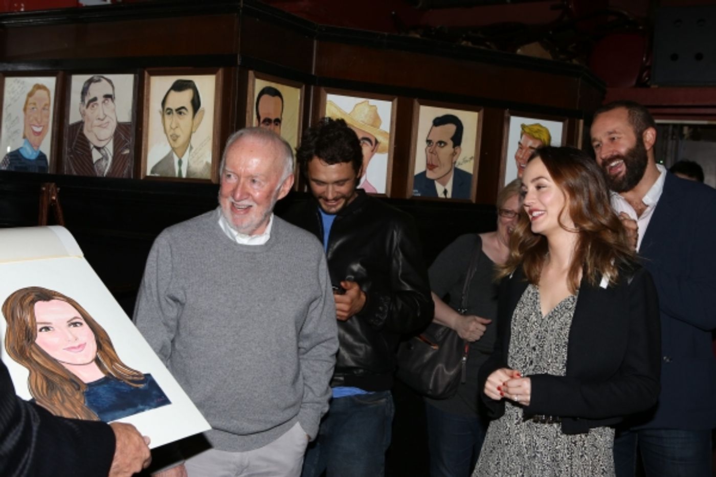 Photo Coverage: OF MICE AND MEN's James Franco, Chris O'Dowd & More Get Sardi's Caricatures  Image
