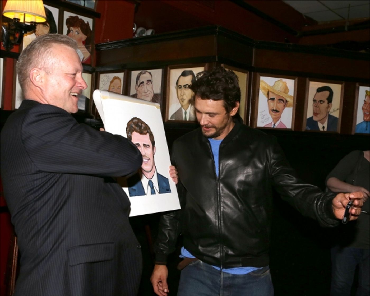 Photo Coverage: OF MICE AND MEN's James Franco, Chris O'Dowd & More Get Sardi's Caricatures  Image