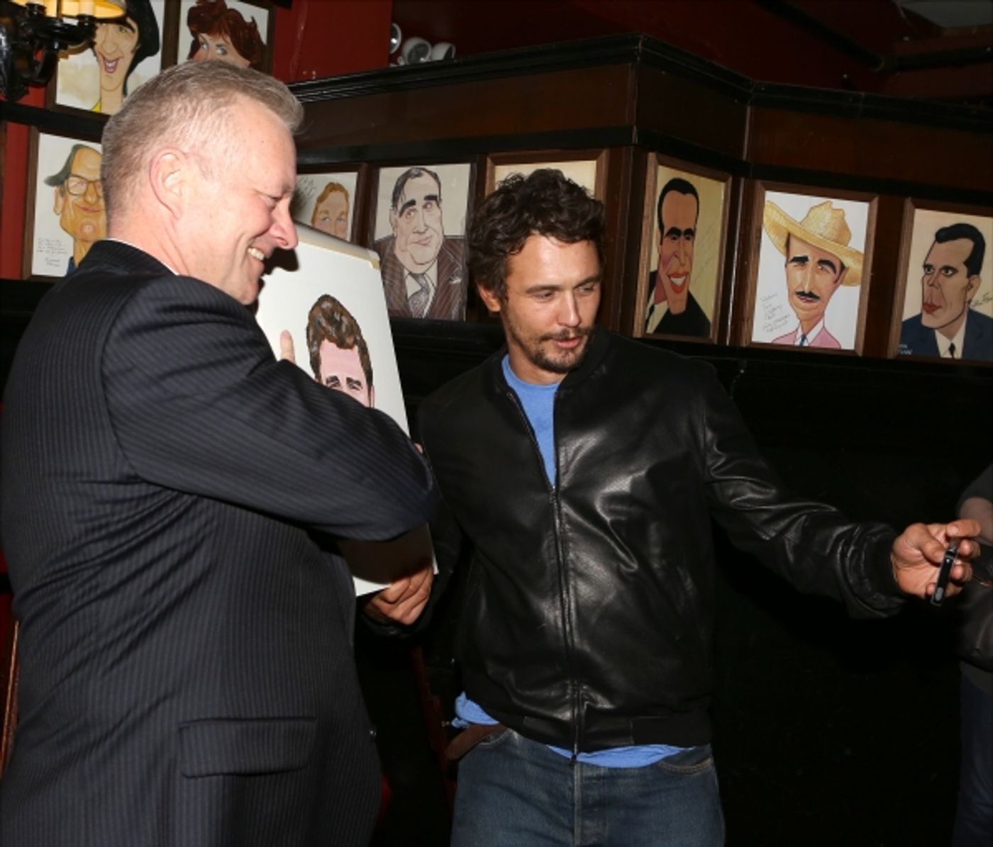 Photo Coverage: OF MICE AND MEN's James Franco, Chris O'Dowd & More Get Sardi's Caricatures  Image