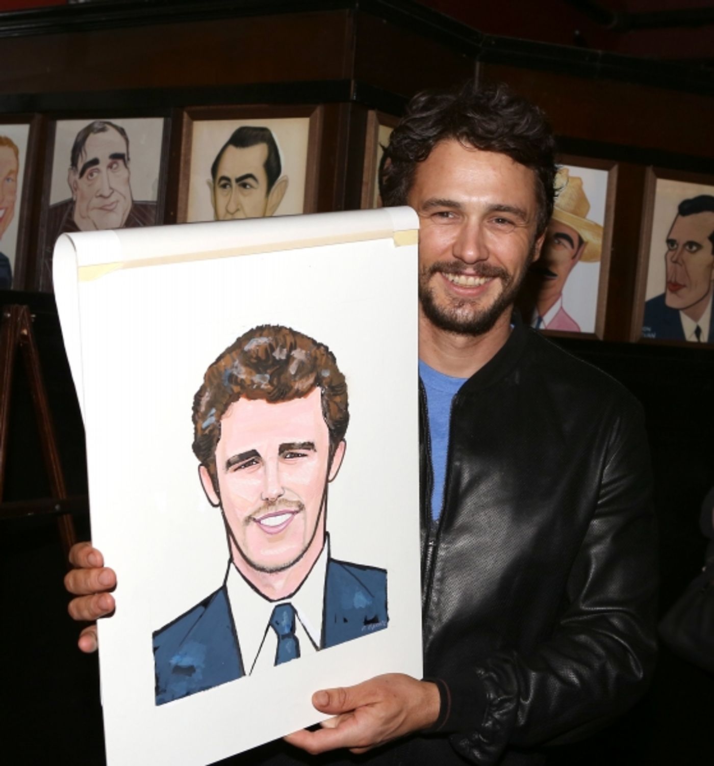 Photo Coverage: OF MICE AND MEN's James Franco, Chris O'Dowd & More Get Sardi's Caricatures  Image