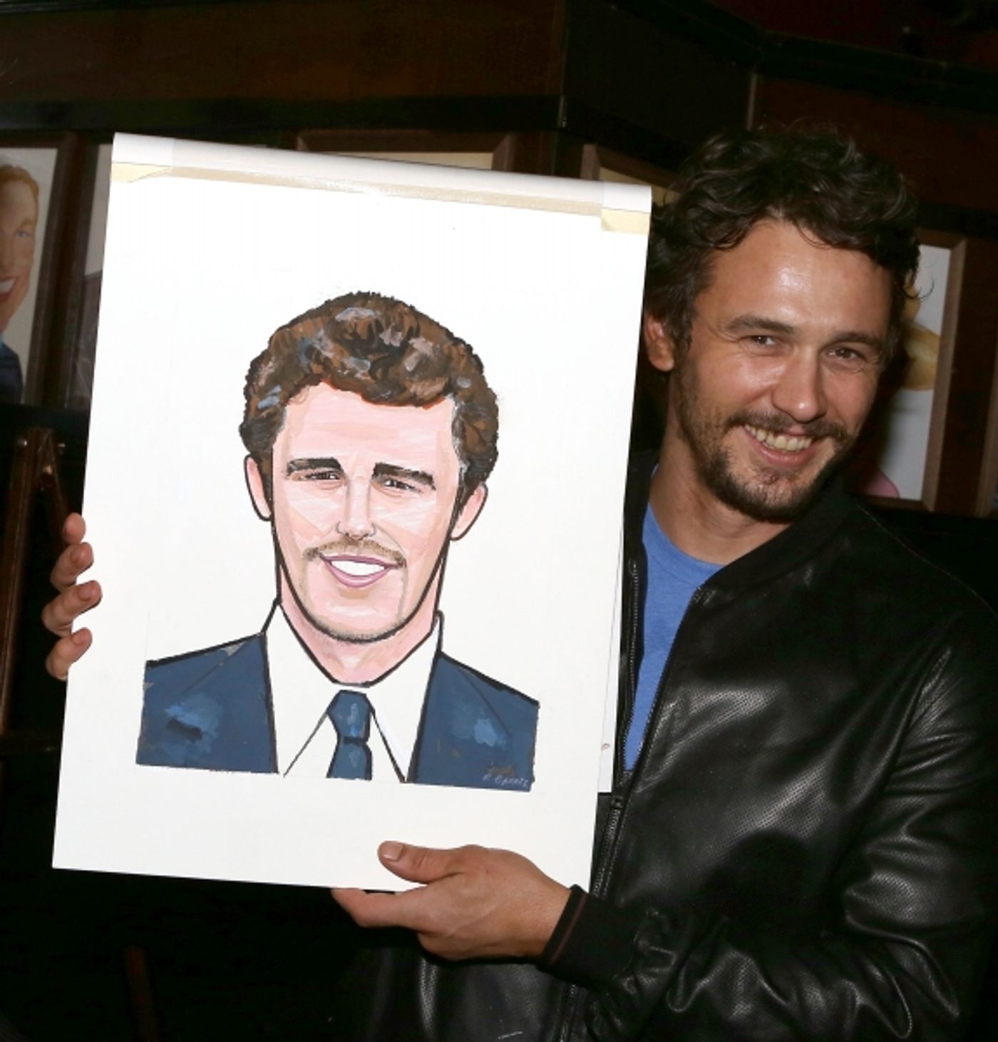 Photo Coverage: OF MICE AND MEN's James Franco, Chris O'Dowd & More Get Sardi's Caricatures  Image