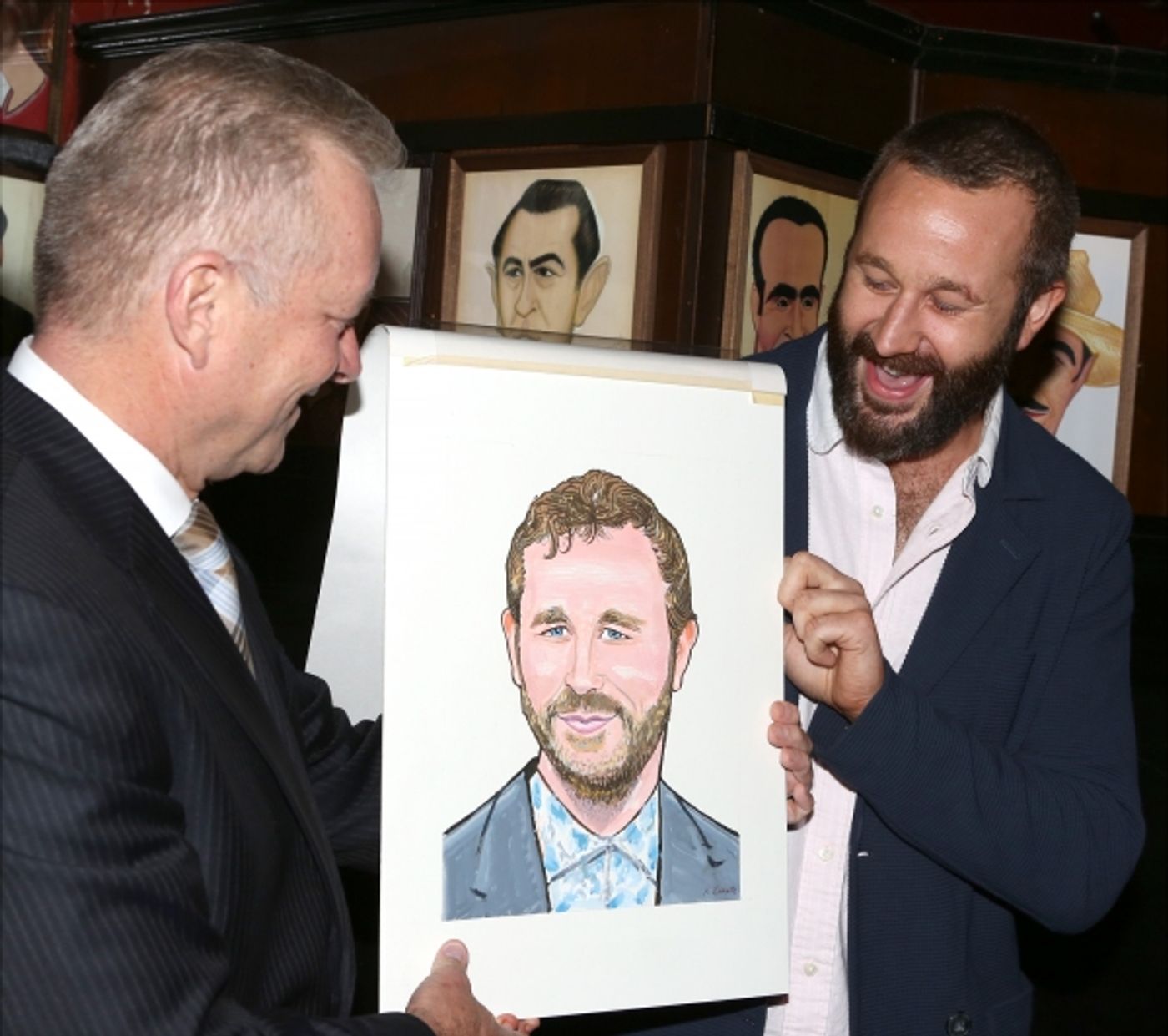 Photo Coverage: OF MICE AND MEN's James Franco, Chris O'Dowd & More Get Sardi's Caricatures  Image