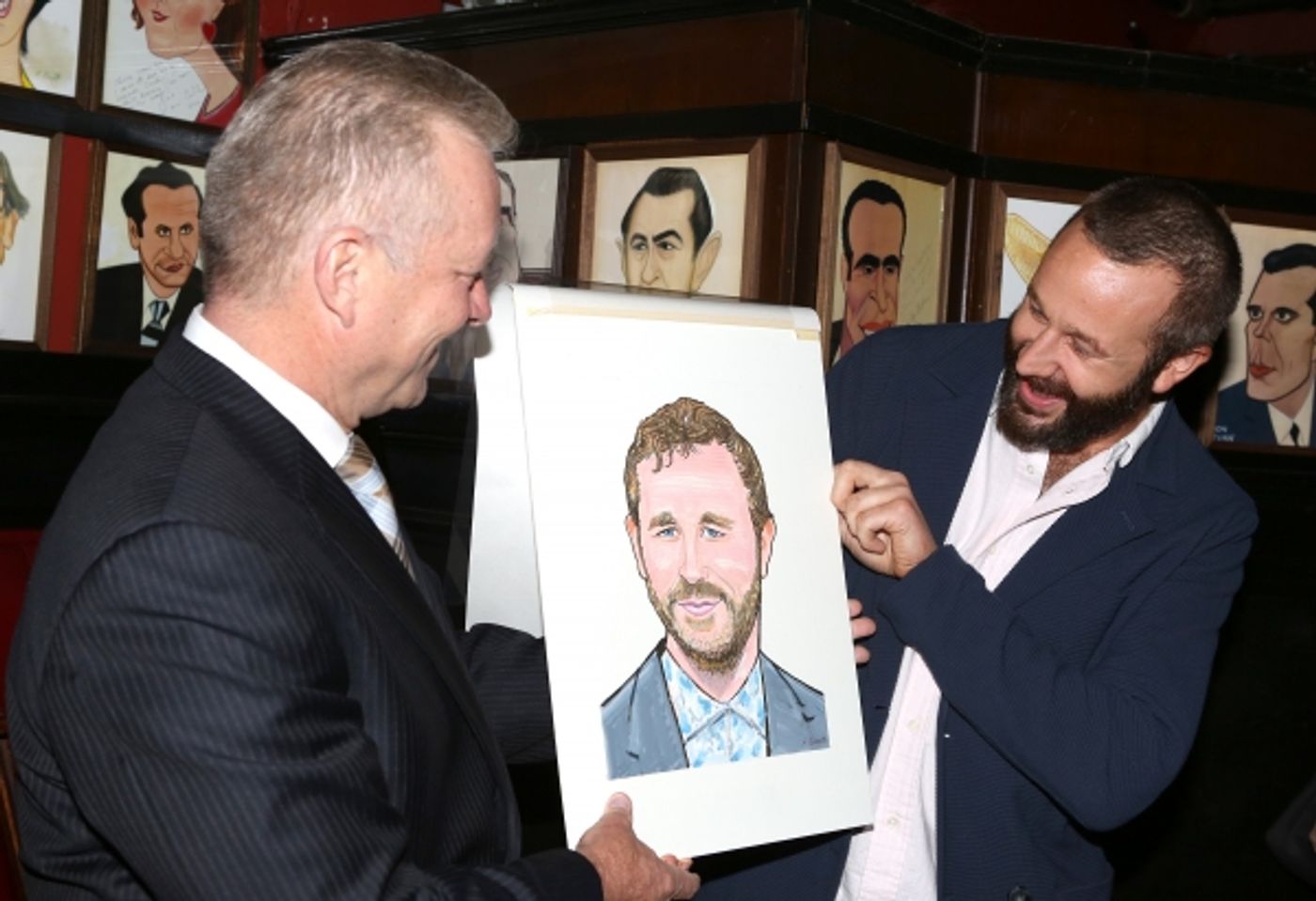 Photo Coverage: OF MICE AND MEN's James Franco, Chris O'Dowd & More Get Sardi's Caricatures  Image