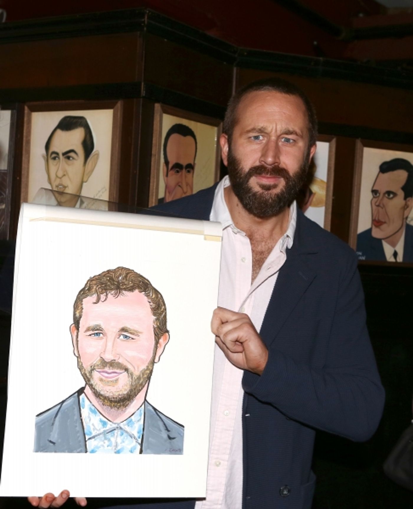 Photo Coverage: OF MICE AND MEN's James Franco, Chris O'Dowd & More Get Sardi's Caricatures  Image