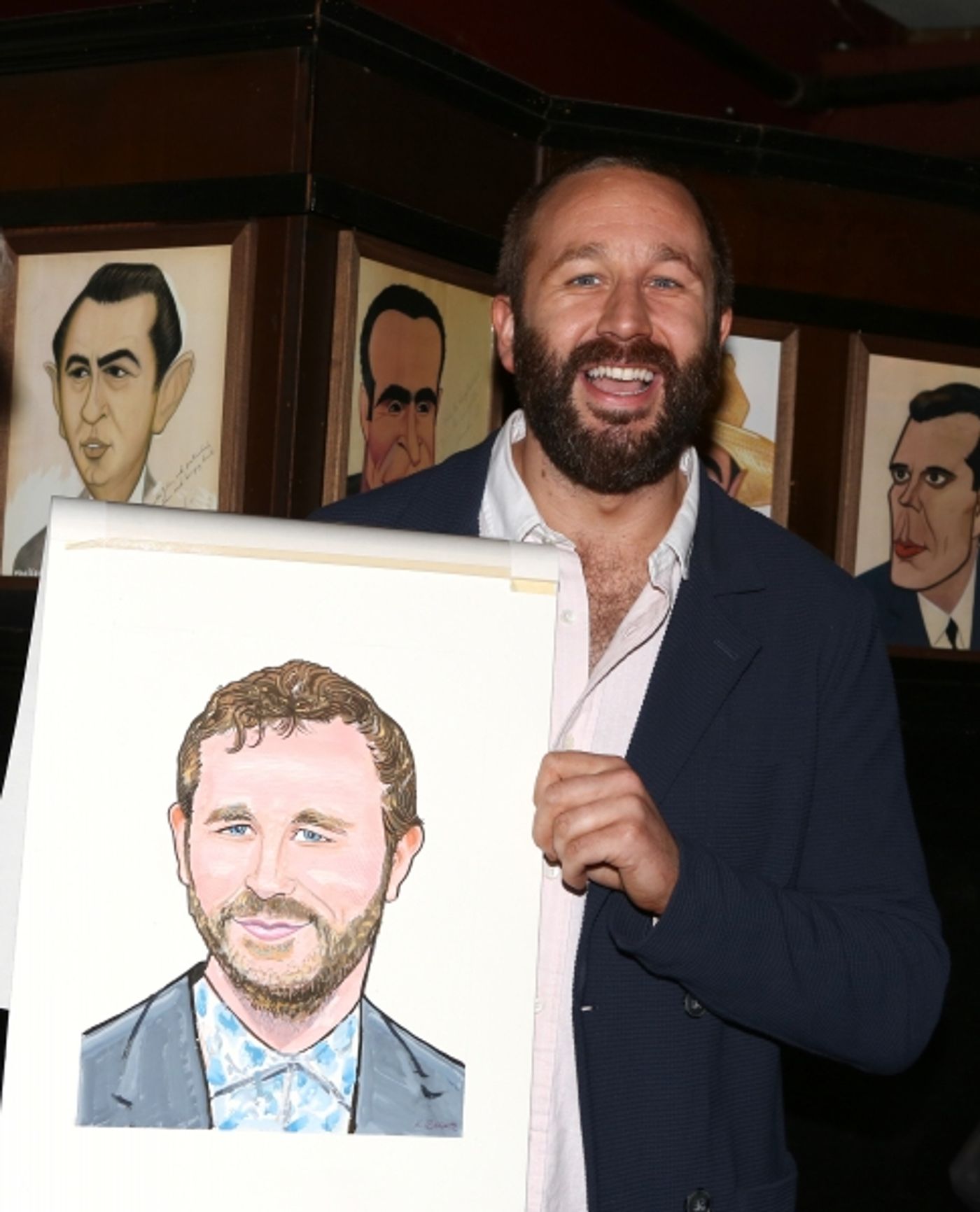Photo Coverage: OF MICE AND MEN's James Franco, Chris O'Dowd & More Get Sardi's Caricatures  Image
