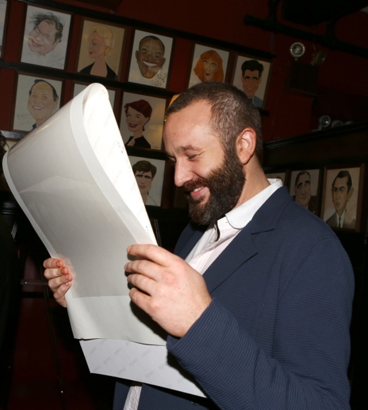 Photo Coverage: OF MICE AND MEN's James Franco, Chris O'Dowd & More Get Sardi's Caricatures  Image