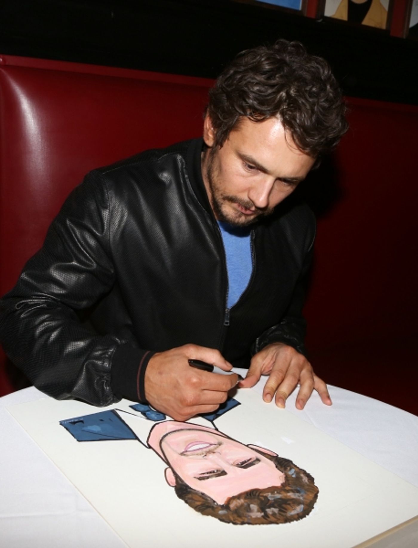 Photo Coverage: OF MICE AND MEN's James Franco, Chris O'Dowd & More Get Sardi's Caricatures  Image