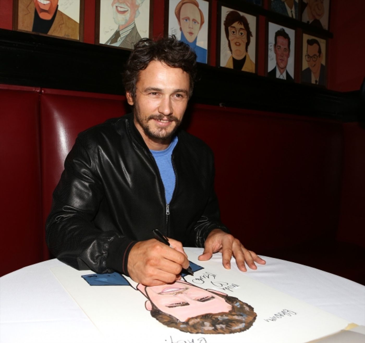 Photo Coverage: OF MICE AND MEN's James Franco, Chris O'Dowd & More Get Sardi's Caricatures  Image