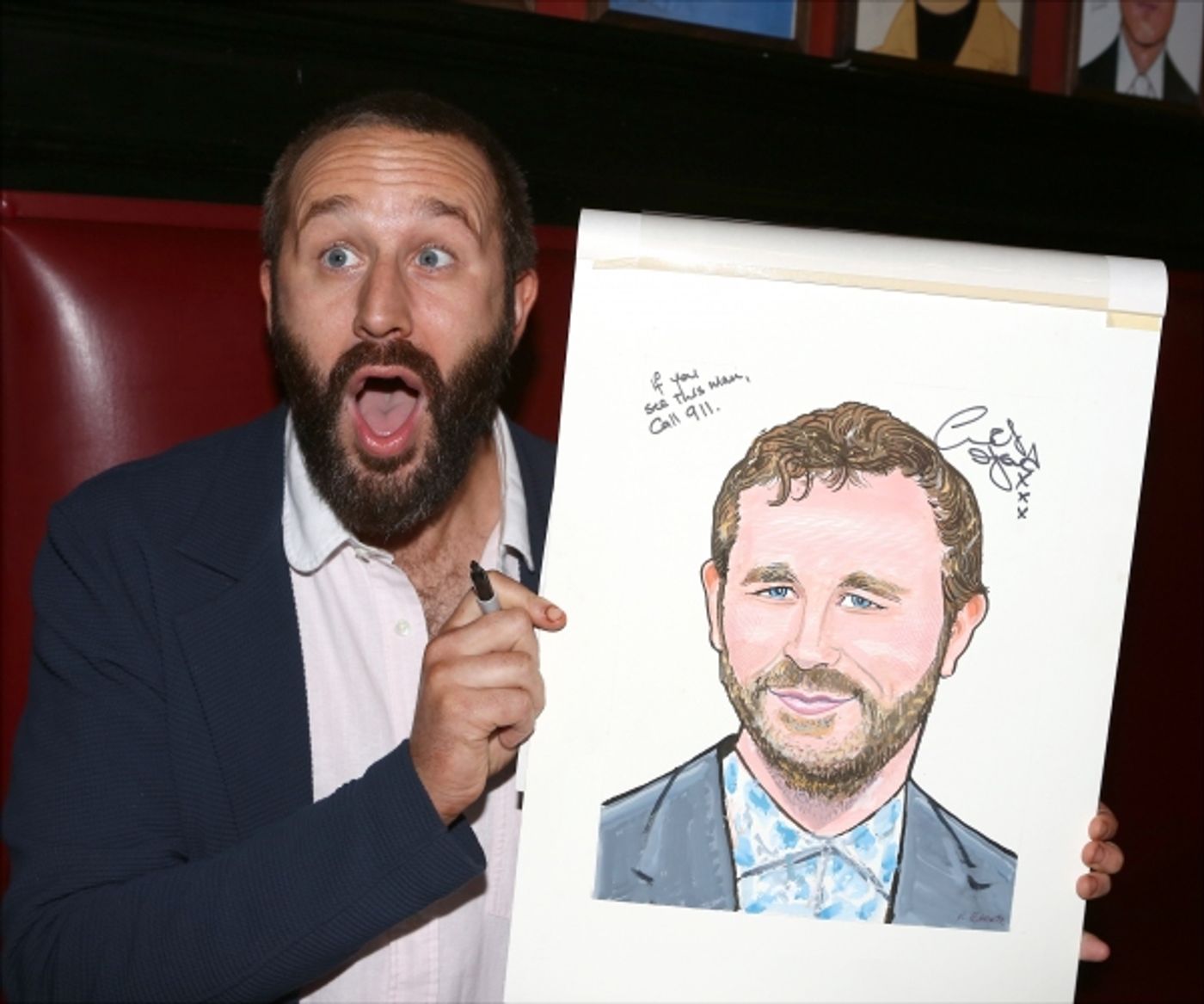 Photo Coverage: OF MICE AND MEN's James Franco, Chris O'Dowd & More Get Sardi's Caricatures  Image
