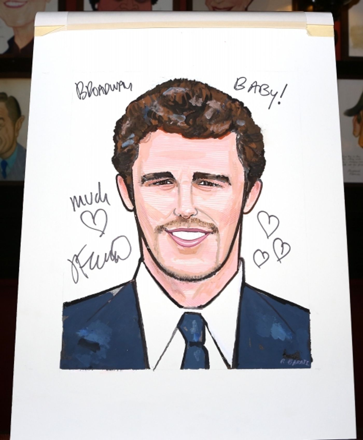 Photo Coverage: OF MICE AND MEN's James Franco, Chris O'Dowd & More Get Sardi's Caricatures  Image