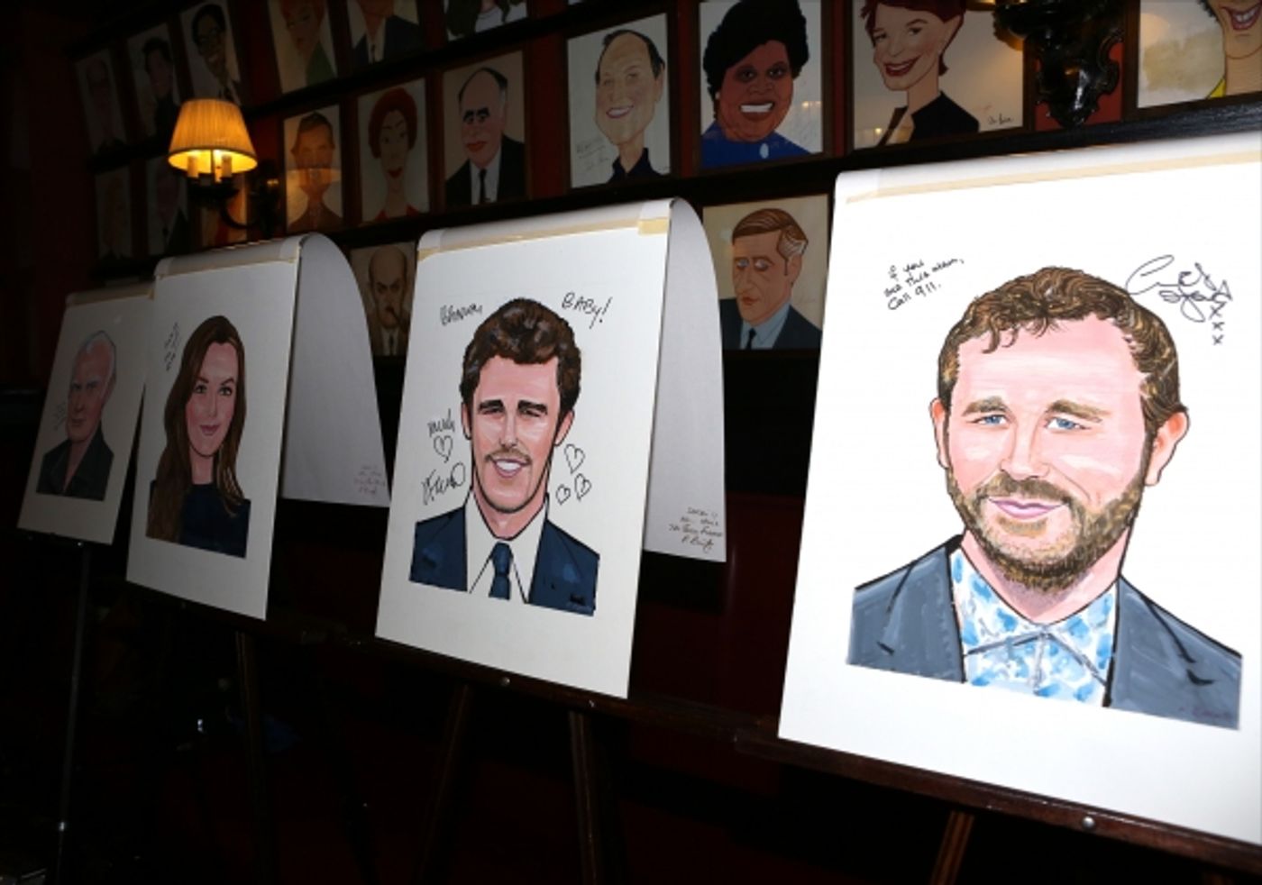 Photo Coverage: OF MICE AND MEN's James Franco, Chris O'Dowd & More Get Sardi's Caricatures  Image