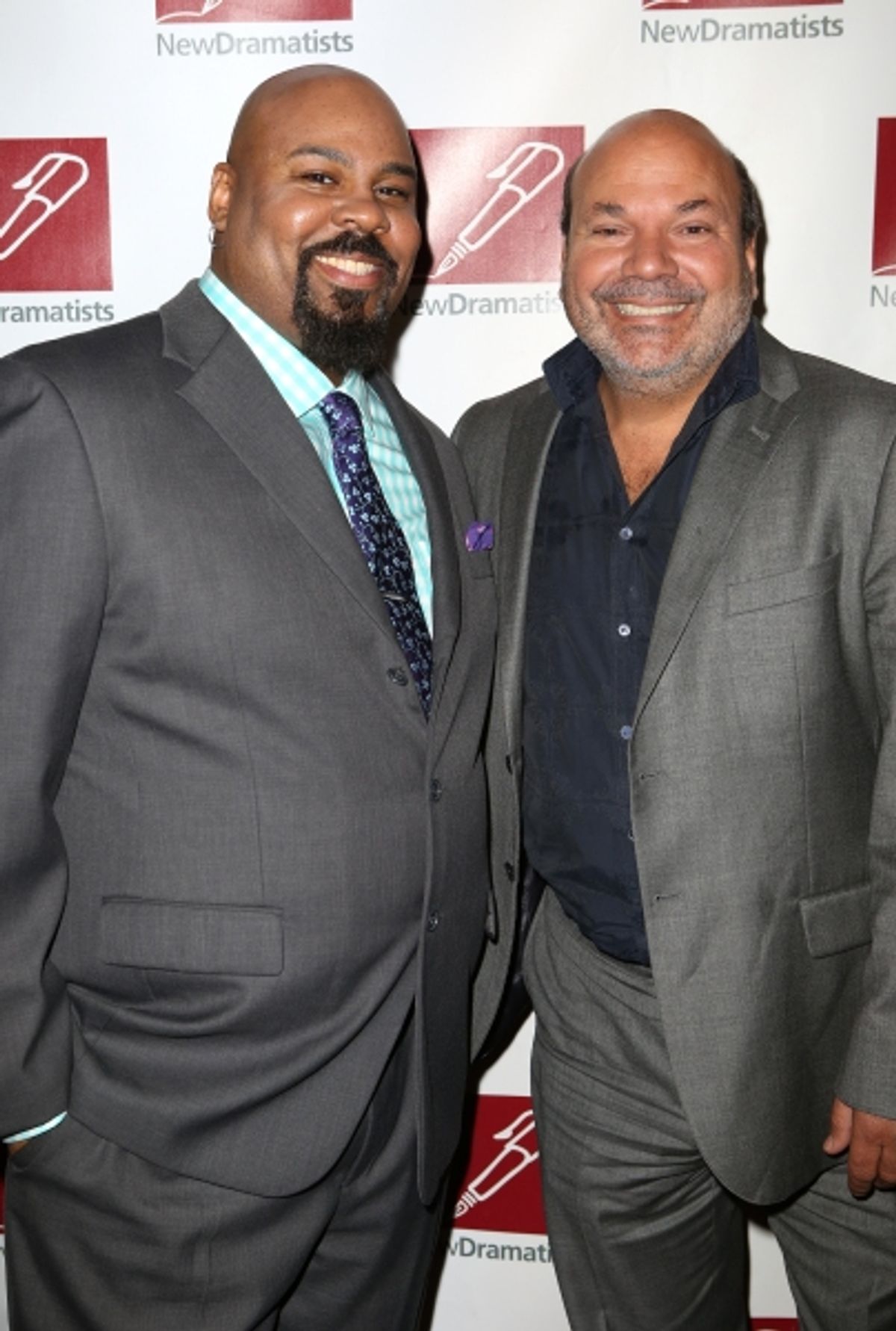 James Monroe Iglehart and Casey Nicholaw at 