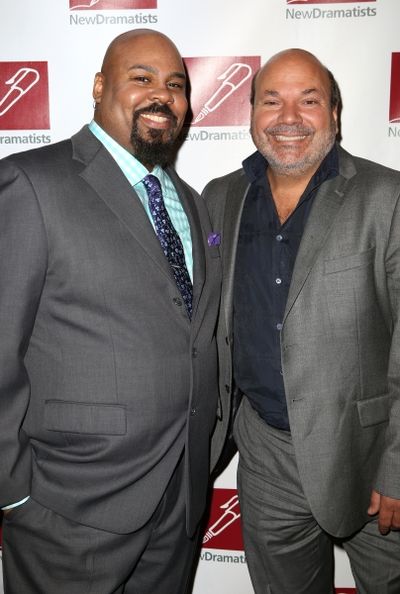 James Monroe Iglehart and Casey Nicholaw Photo