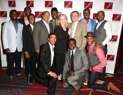 Director Susan Stroman with the cast of ''The Scottsboro Boys'' Photo