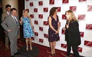 Nick Cordero, Marin Mazzie, Susan Stroman, Karen Ziemba, and Brooks Ashmanskas @ BroadwayWorld Nick Cordero, Marin Mazzie, Susan Stroman, Karen Ziemba, and Brooks Ashmanskas Photo