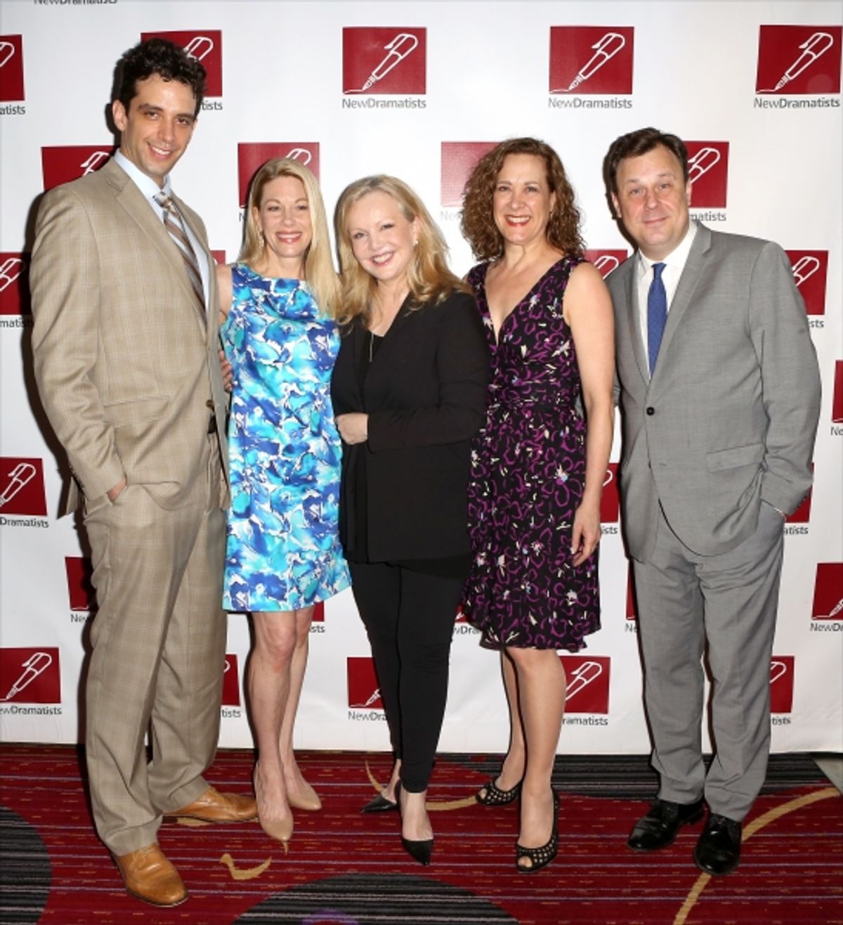 Nick Cordero, Marin Mazzie, Susan Stroman, Karen Ziemba, and Brooks Ashmanskas  at 
