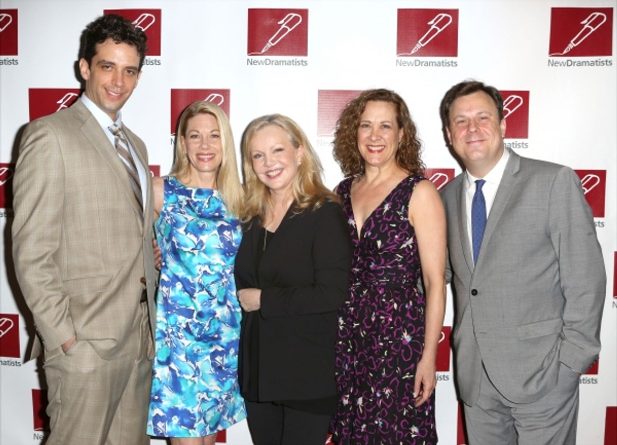 Nick Cordero, Marin Mazzie, Susan Stroman, Karen Ziemba, and Brooks Ashmanskas at 