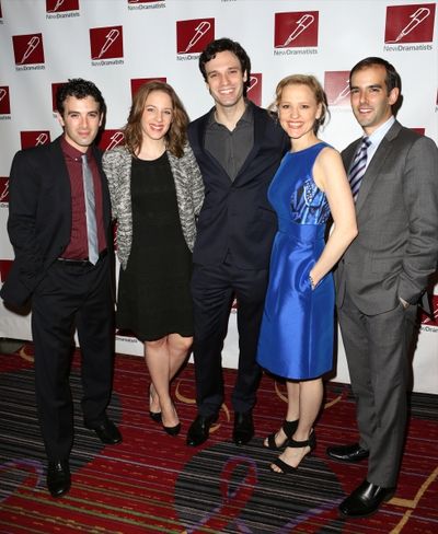 Jarrod Spector, Jessie Mueller, Jake Epstein, Anika Larsen and Marc Bruni Photo