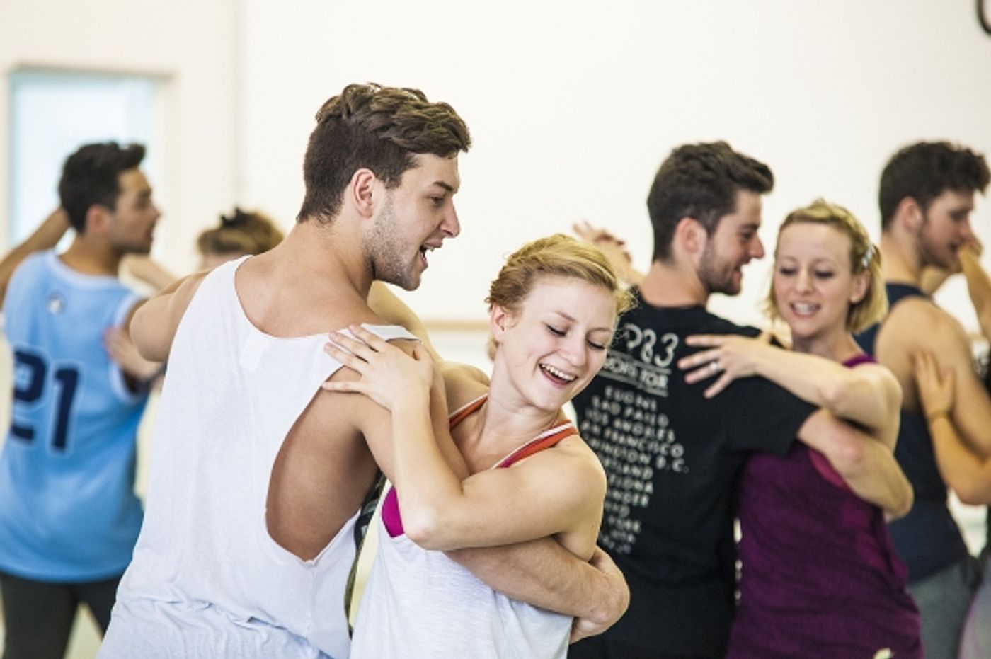 Photo Flash: In Rehearsal with the New Cast of West End's MAMMA MIA! - Alice Stokoe, Rebecca Lock & More! Image
