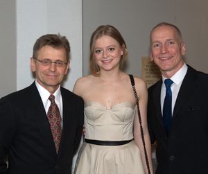 Mikhail Baryshnikov, daughter Anna, and Hubbard Street Artistic Director Glenn Edgert Photo