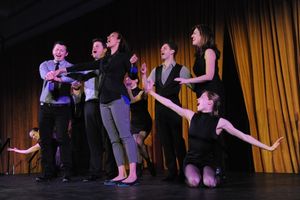 Performers in Hubbard Street + The Second CityÃ¢â‚¬â„¢s collaboration, from Photo