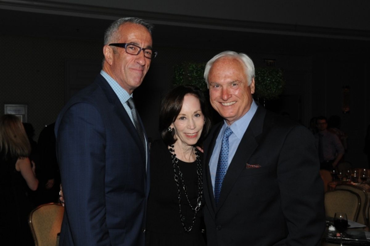 Hubbard Street Chief Marketing and Development Officer Bill Melamed, left, with Helen Melchior and Philip Lumpkin at 