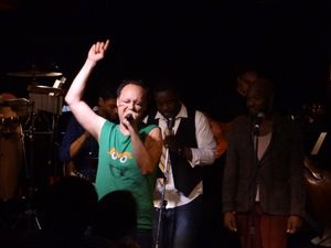 (Foreground) Dan Barnhill, (Background) Nkrumah Gatling, Tamar Greene, Kent Overshown Photo