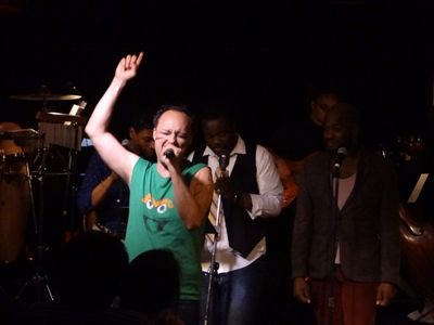 (Foreground) Dan Barnhill, (Background) Nkrumah Gatling, Tamar Greene, Kent Overshown Photo