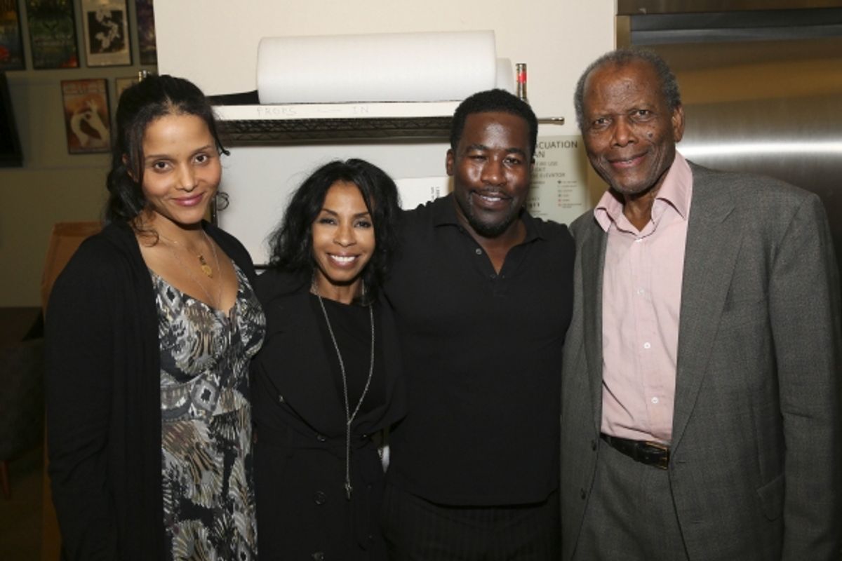 Sydney Tamiia Poitier, Khandi Alexander, Daniel Beaty and Sidney Poitier at 
