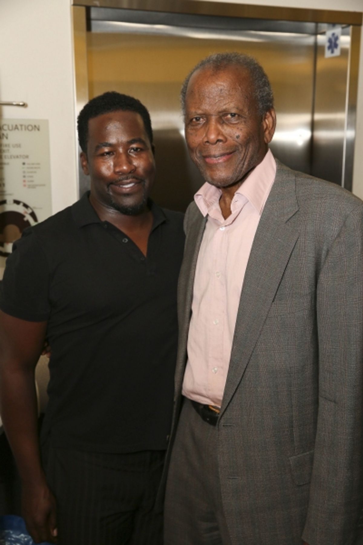 Daniel Beaty and Sidney Poitier at 