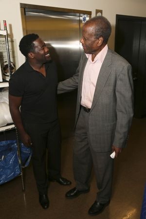 Daniel Beaty and Sidney Poitier Photo