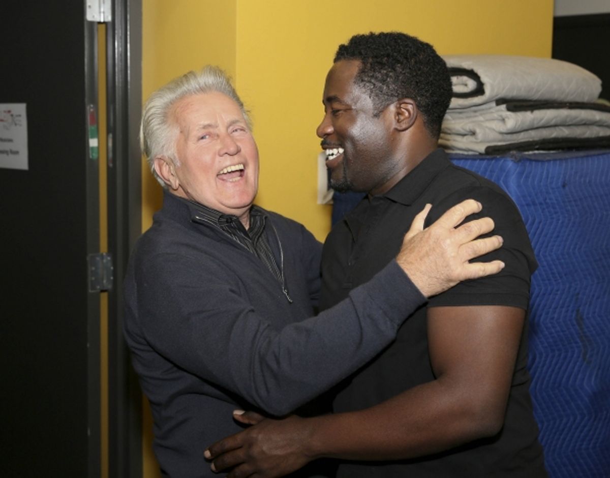 Martin Sheen hugs Daniel Beaty at 