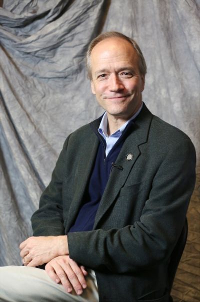 Douglas McGrath photographed at the Paramount Hotel on April 30, 2014 in New York Cit Photo