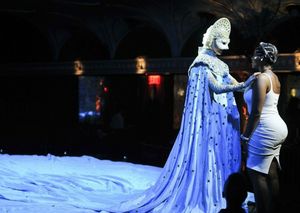 The Marchesa (Katherine Crockett) and Fantasia Barrino. Photo