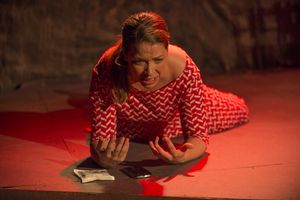 Asshole by Lisa Kenner Grissom, directed by Jo Cattell. Pictured: Sarah Gitenstein. @ BroadwayWorld Asshole by Lisa Kenner Grissom, directed by Jo Cattell. Pictured: Sarah Gitenstein. Photo