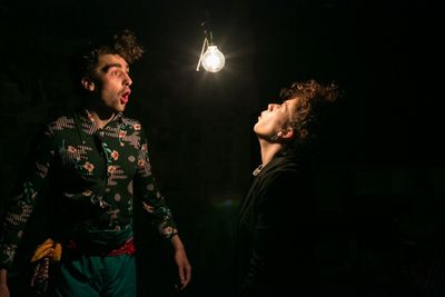 Rise and Fall by Brooke Allen, directed by Diana Raselis. Pictured: Alex Stein (left) Photo