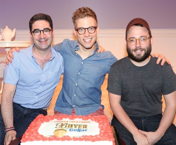 Playwright Jonathan Tolins, Barrett Foa and Director Stephen Brackett   Photo