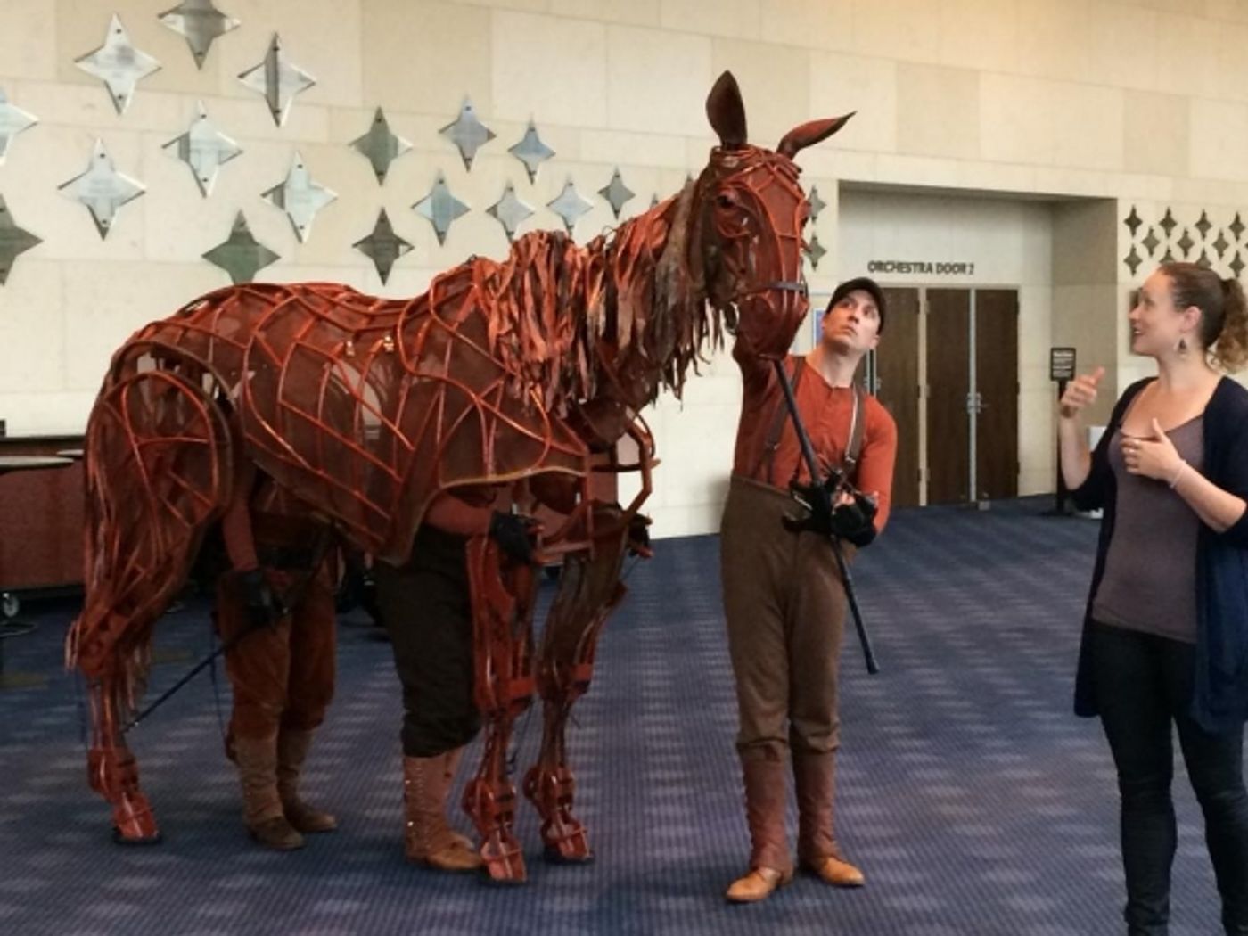 Photo Flash: 'Joey' from WAR HORSE Visits the Hobby Center  Image