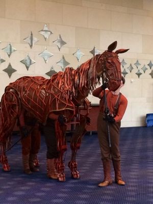 James Duncan (Head puppeteer), Brian Burns (heart puppeteer), Aaron Haskell (Hind pup Photo