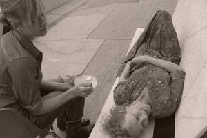 Mary Kay Riley as Sally and Libby Rife as Lucielle Photo