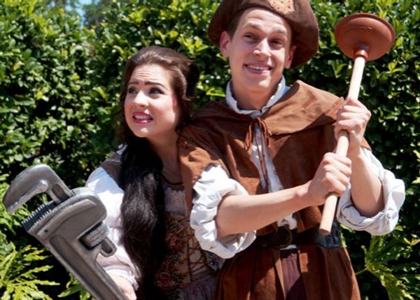 Jayne Claire (Rapunzel) and Jeffrey Todd Parrott (Apprentice)  Photo