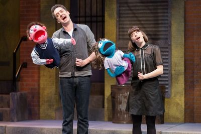 Jackson Evans as Princeton and Leah Morrow as Kate Monster  Photo