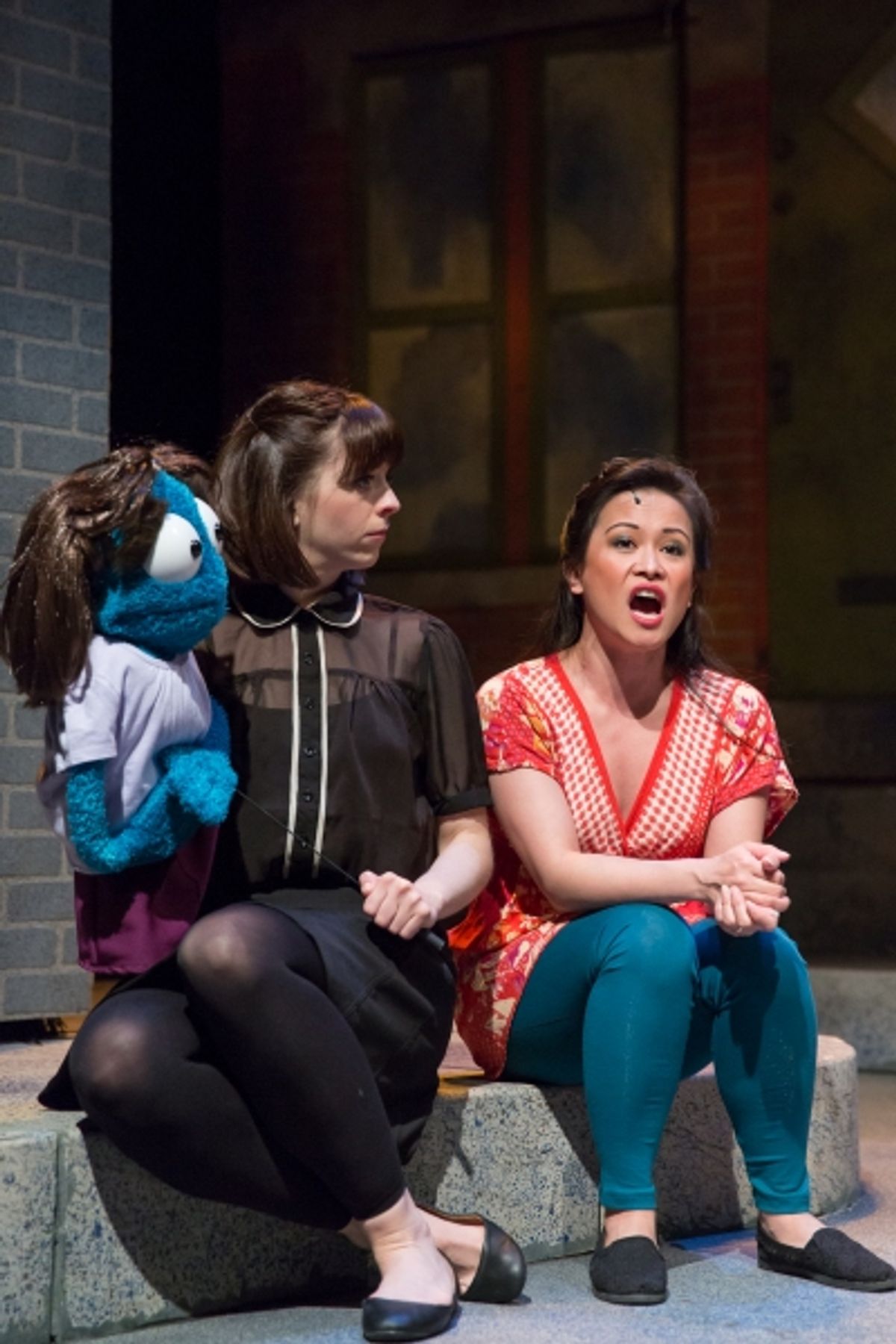 Leah Morrow as Kate Monster and Christine Bunuan as Christmas Eve at 