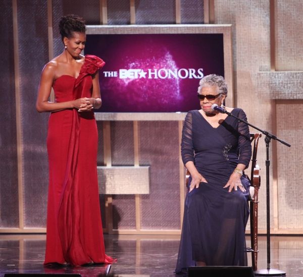 Michelle Obama & Maya Angelou.onstage during the BET Honors 2012 at the Warner Theatr Photo