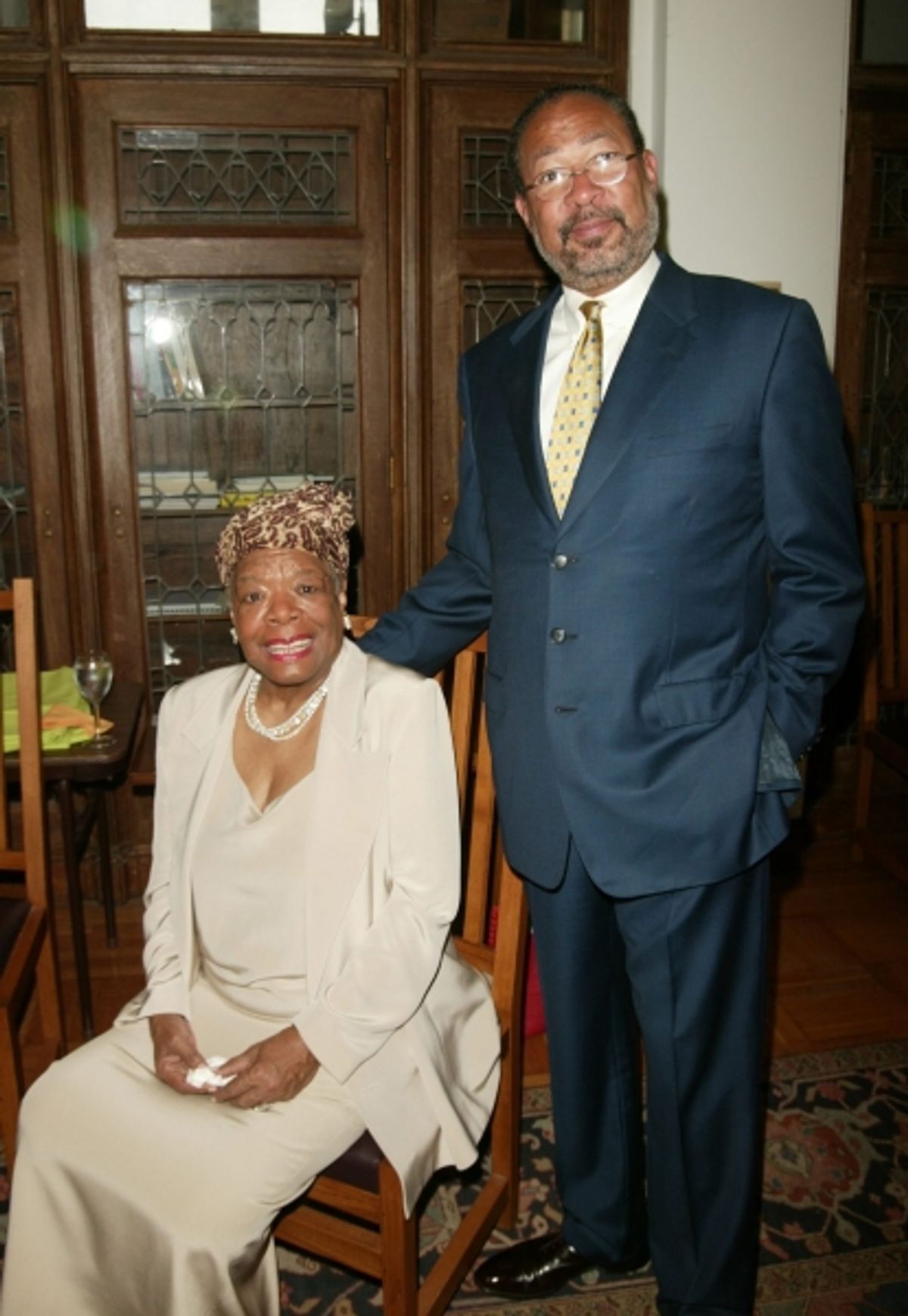 Dr. Maya Angelou and Richard Parsons attending The Abyssinian Development Corporation''s (ADC) Tenth Annual Renaissance Day of Commitment Leadership Breakfast at City College in Harlem, New York City..June 15, 2004..Ã‚Â© Walter McBride / at 