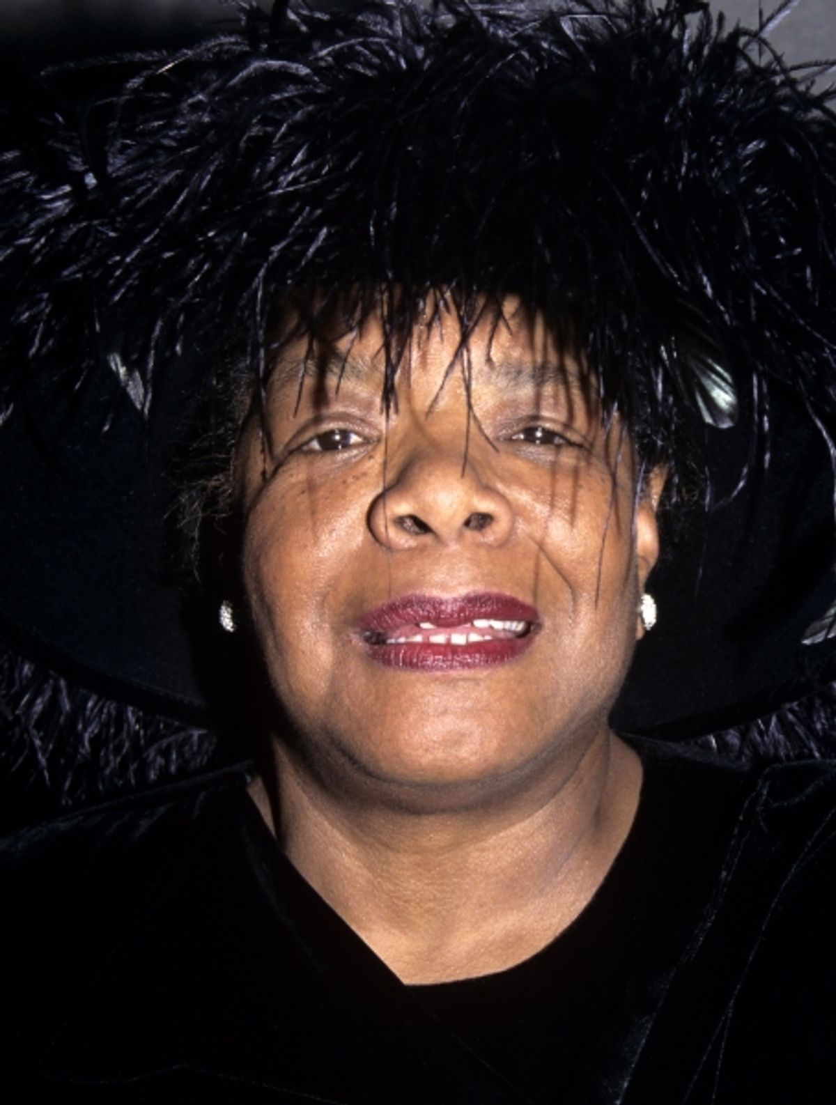 Photograph of Maya Angelou at the celebration of Quincy Jones'' 50th year in music at the Roseland in New York, 1995..Ã‚Â© Walter McBride / at 