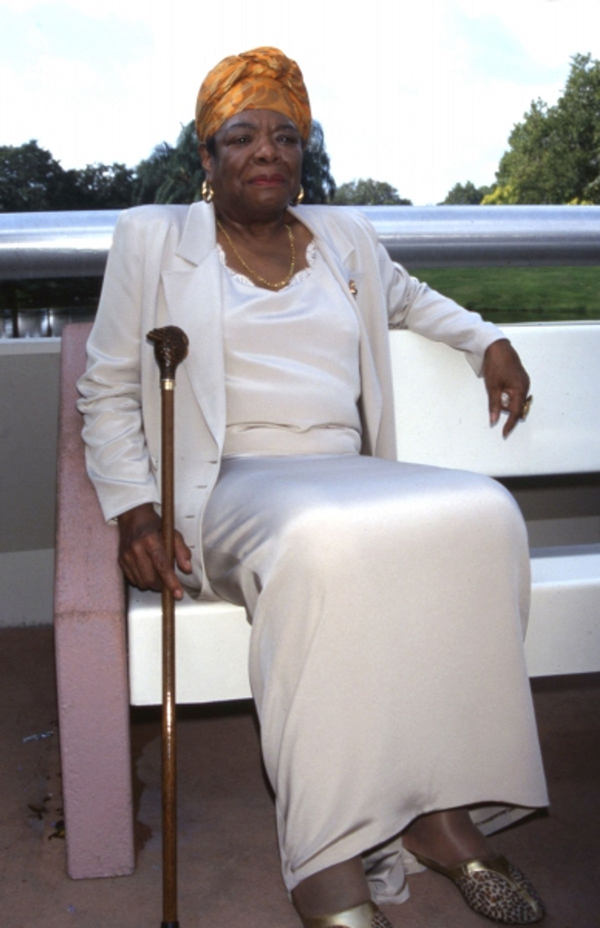 Dr. Maya Angelou at the opening of ''Milllennium Village'' at Epcot Walt Disney World, Florida on 9/30/99. at 