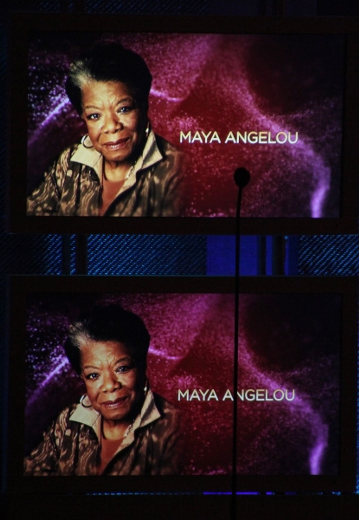 Maya Angelou.onstage during the BET Honors 2012 at the Warner Theatre on January 14, 2012 in Washington, DC. at 
